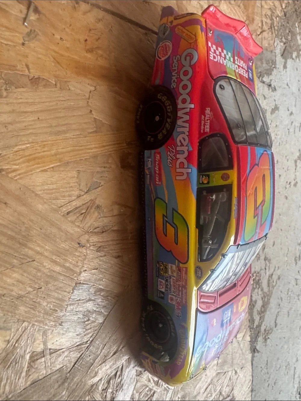 Dale Earnhardt Rainbow Race Car die cast- Multicolor